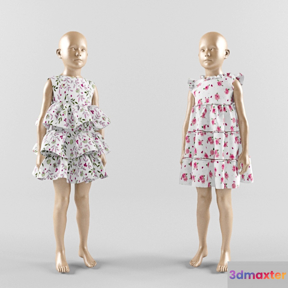 Children dress on a mannequin 01