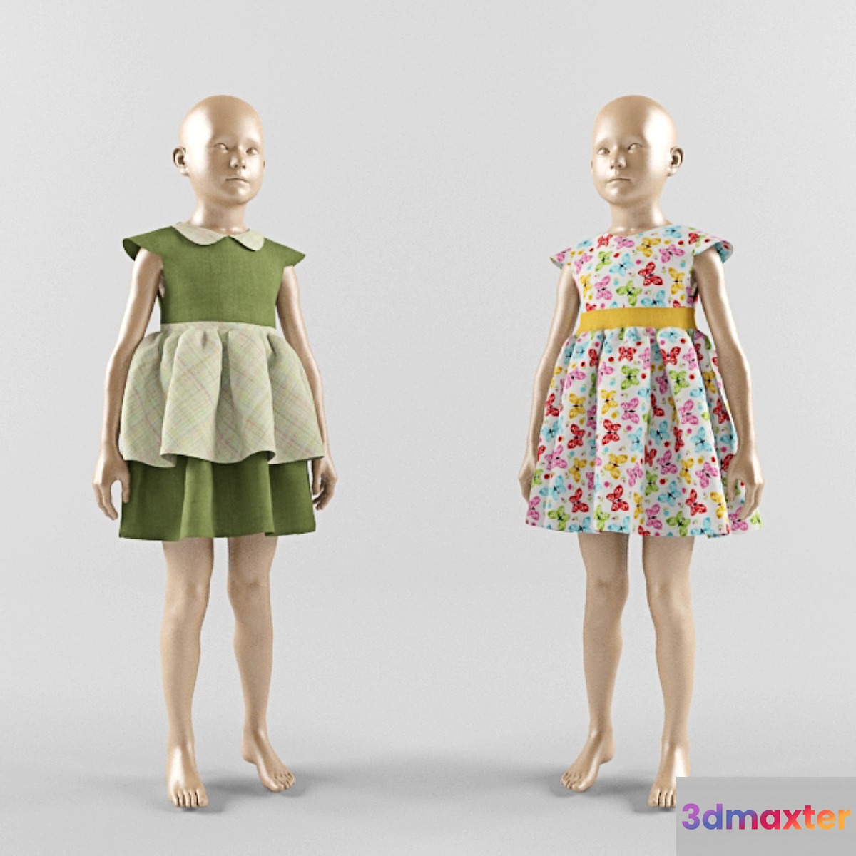 Children dress on a mannequin 02