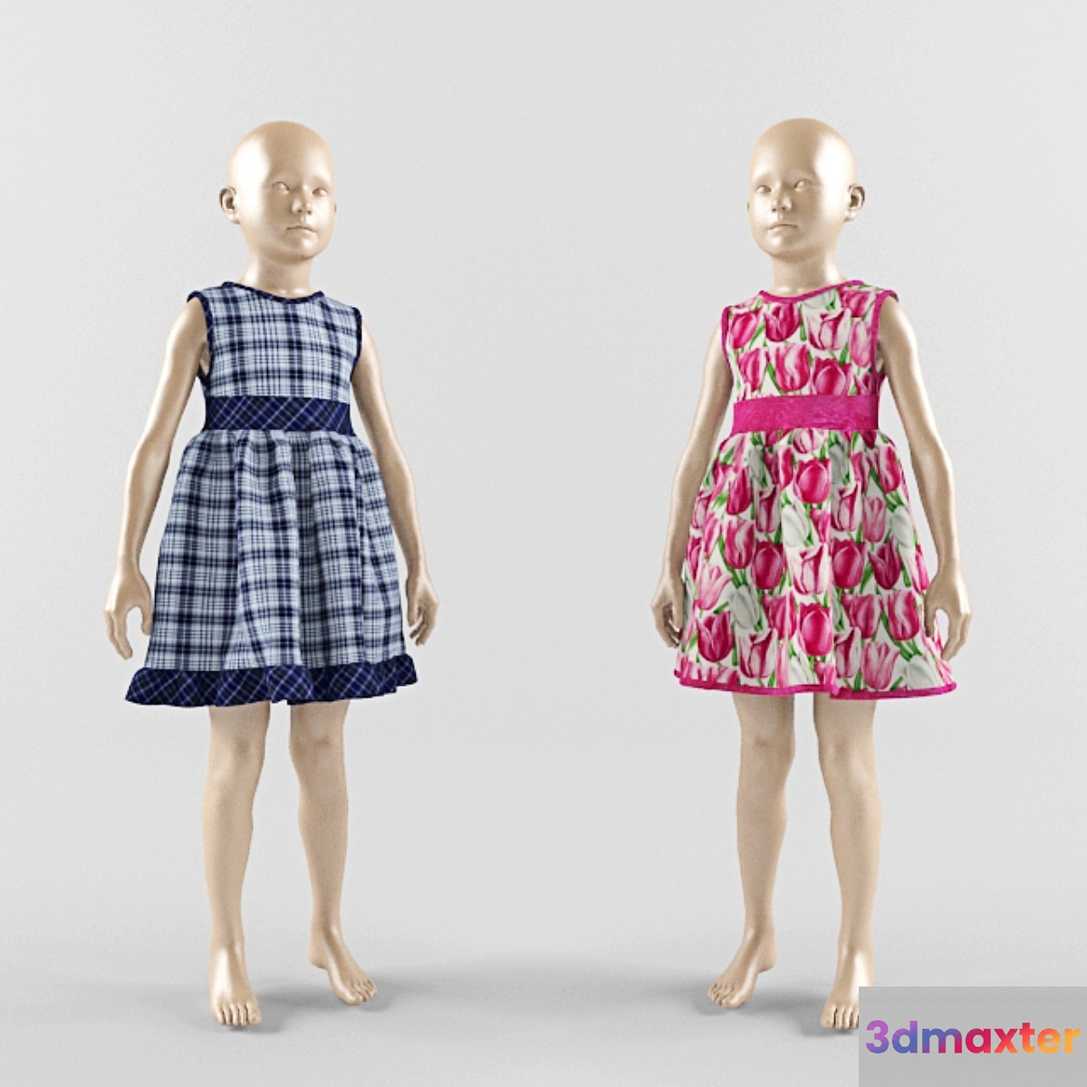Children dress on a mannequin 03