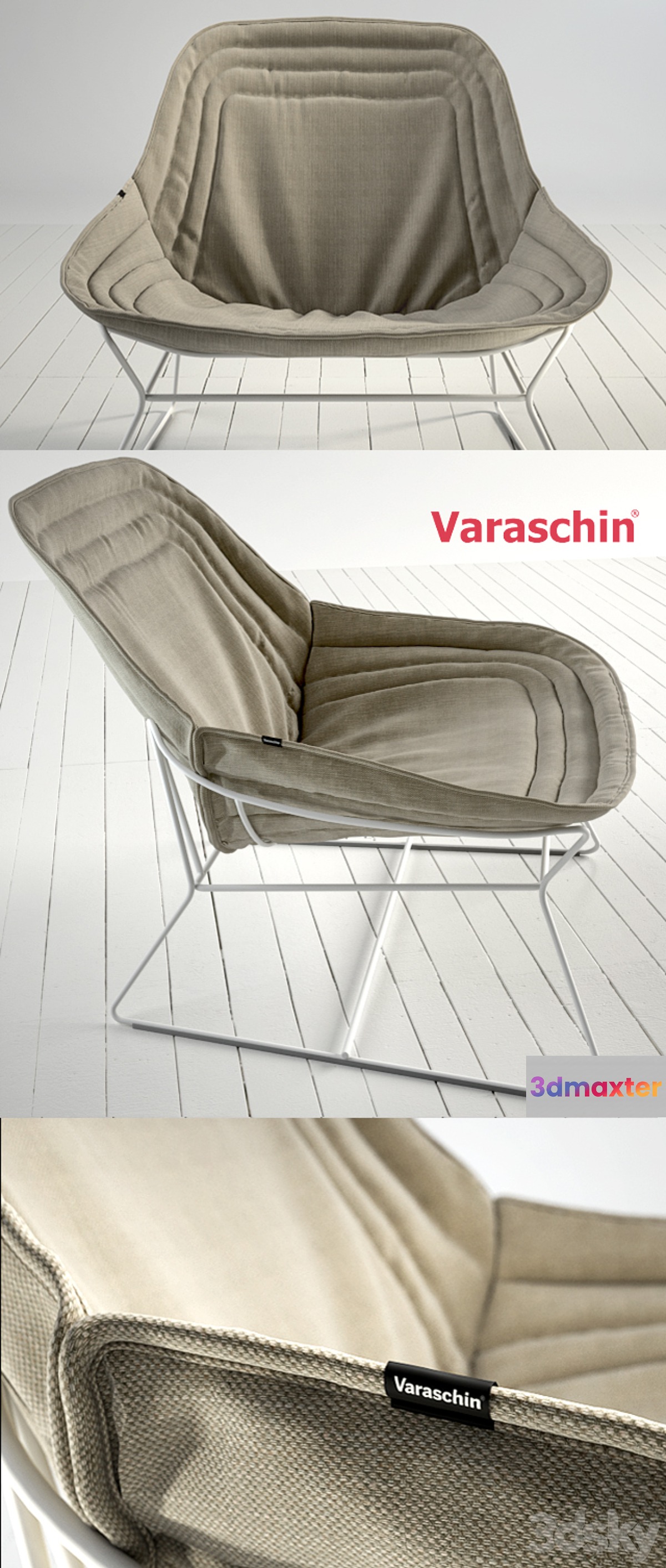 Chapeau armchair by Varaschin 3D Max