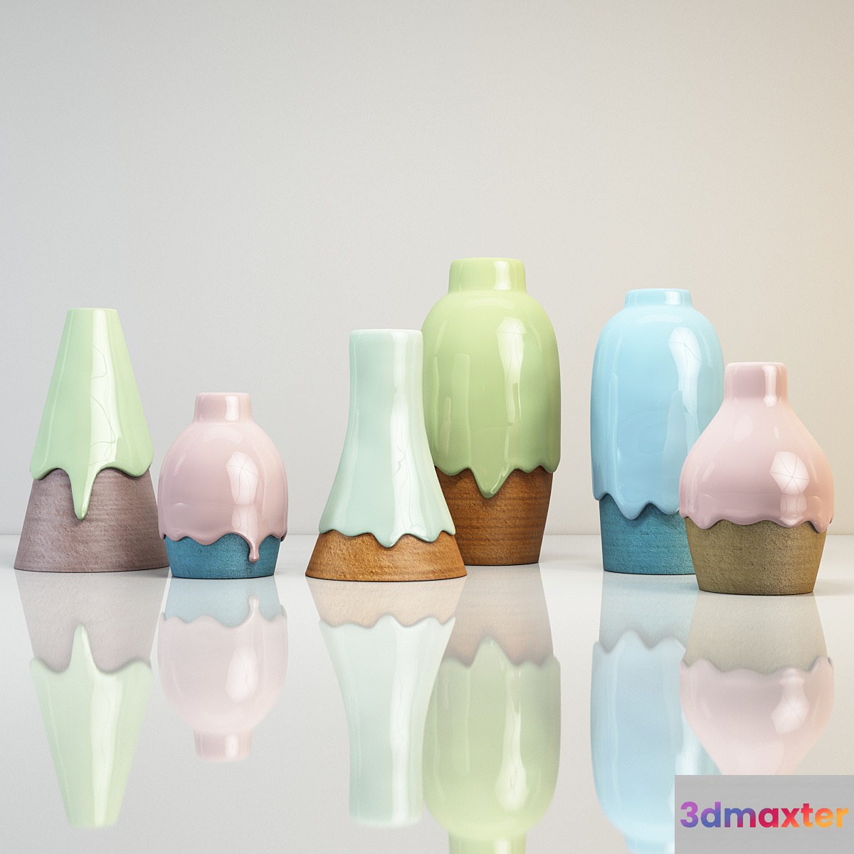 Vases 3D Max
