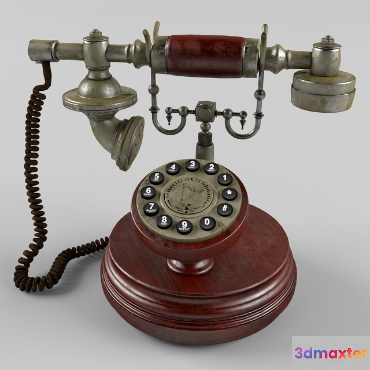 Retro phone 3D Max