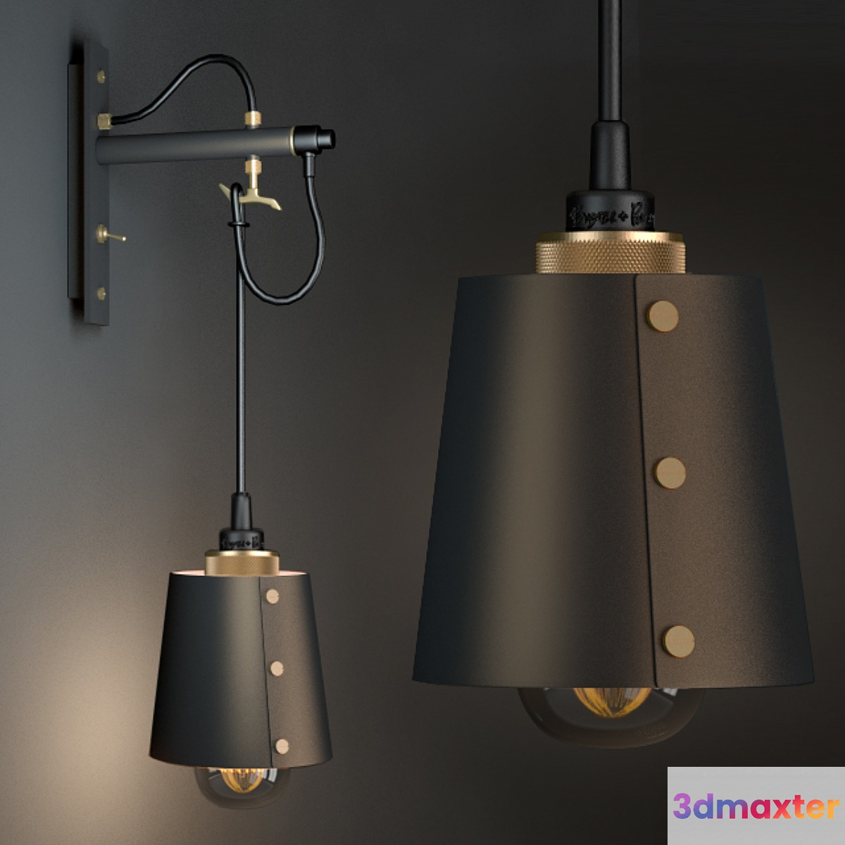 Buster Punch Wall Hooked Small 3D Max