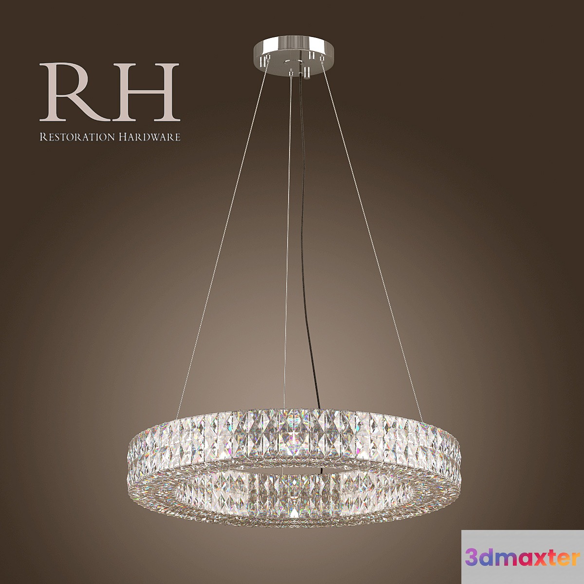RH _ SPIRIDON RING CHANDELIER 32 3D Max