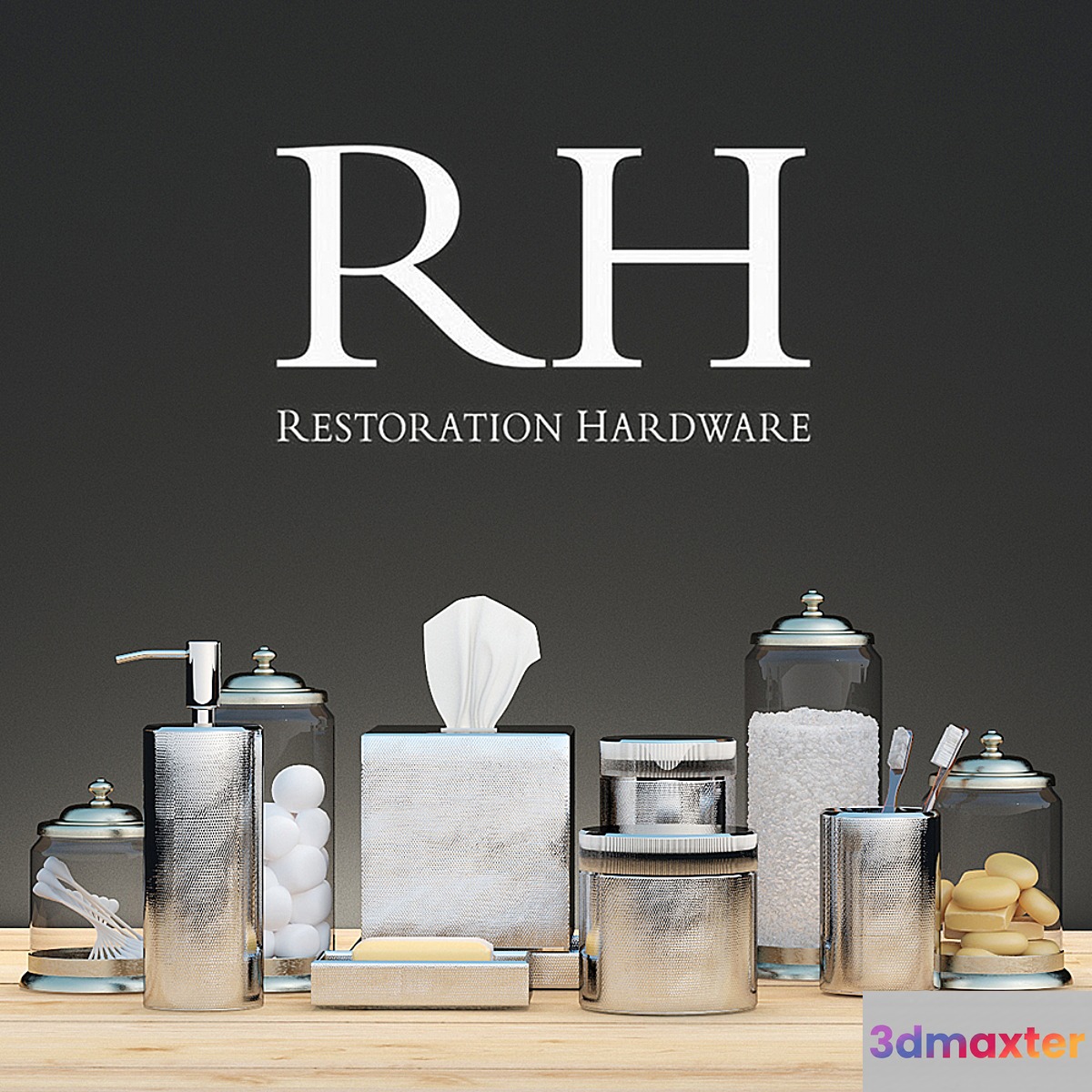 Bath Decor RESTORATION HARDWARE 3D Max