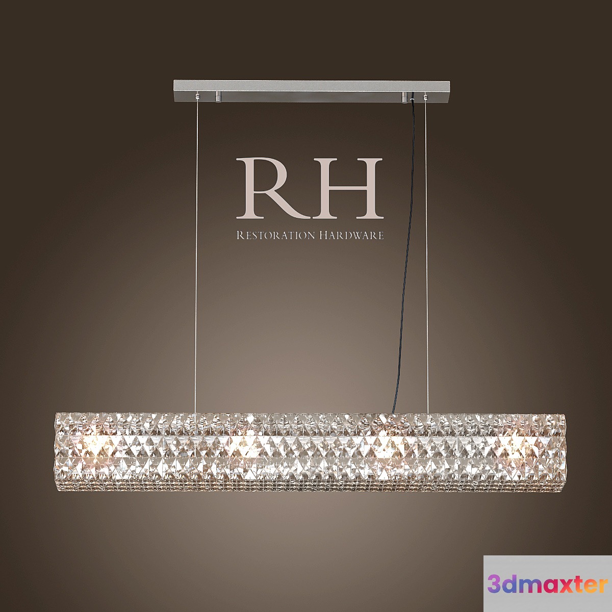 RH _ SPIRIDON LINEAR CHANDELIER 48 3D Max