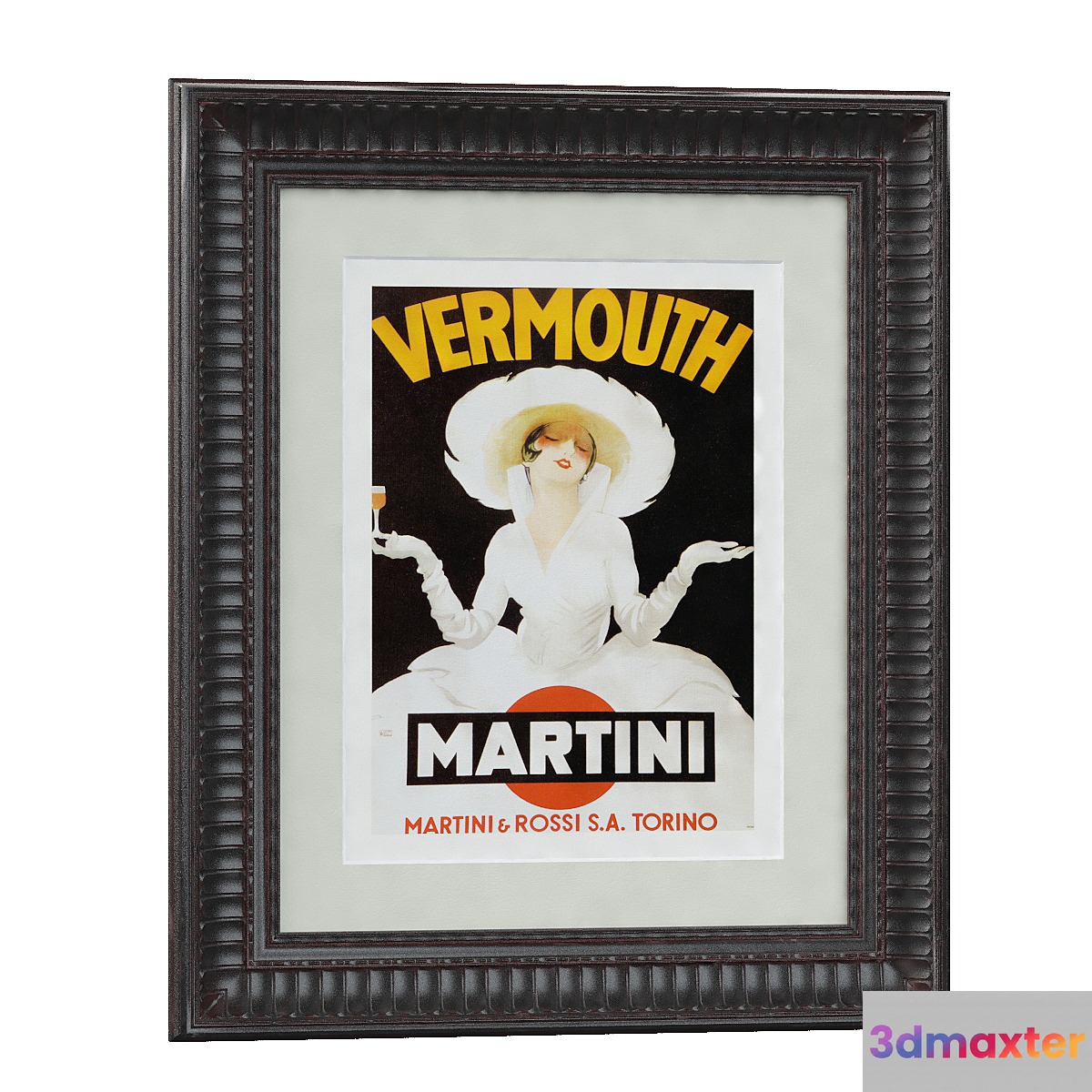 Vermouth Martini (ca. 1918) Framed Print