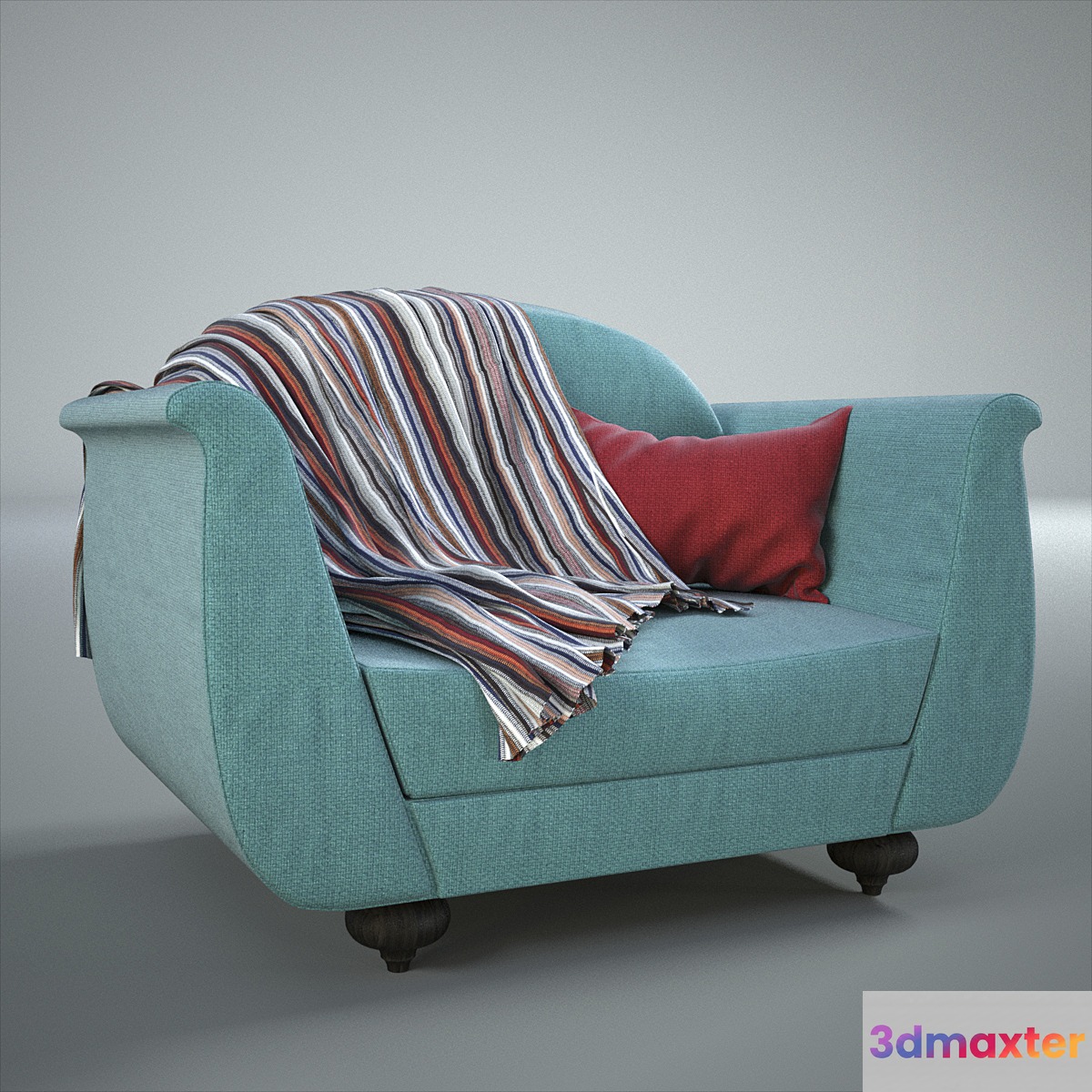 1920s vintage armchair 3D Max