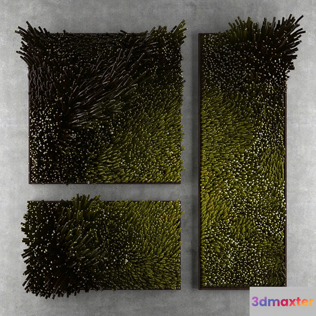 Panels made of glass 3D Max