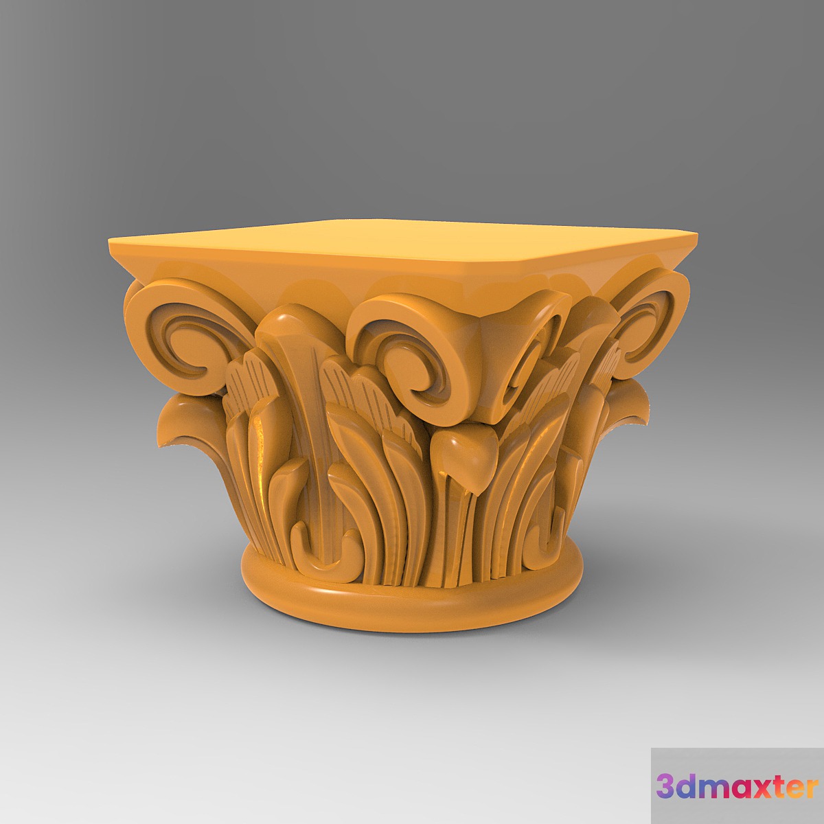 carved wooden column - No.2