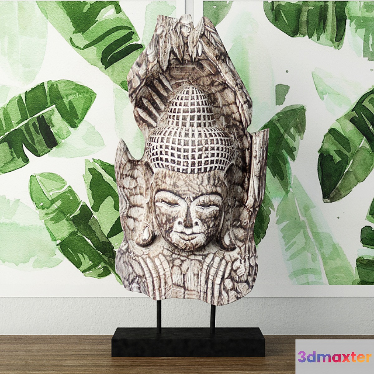 Albesia Wood Buddha Decoration - No.3