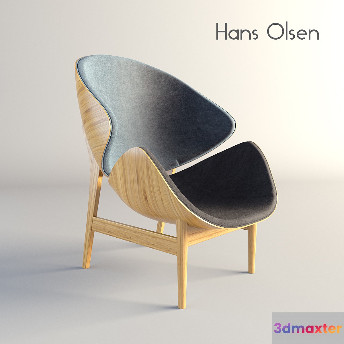 Easy Chair by Hans Olsen 3D Max