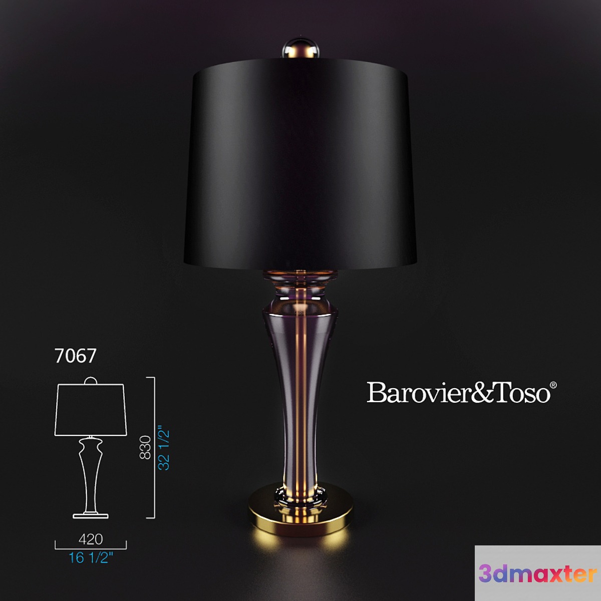 The lamp Barovier & Toso Saint Germain 7067
