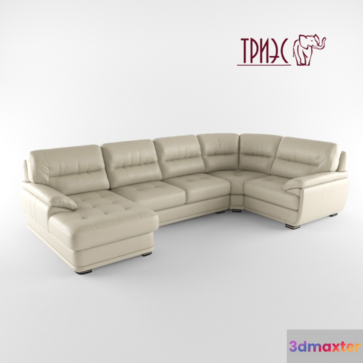 Modular sofa with ottoman and a bar Diana-2 (Factory TRIES)