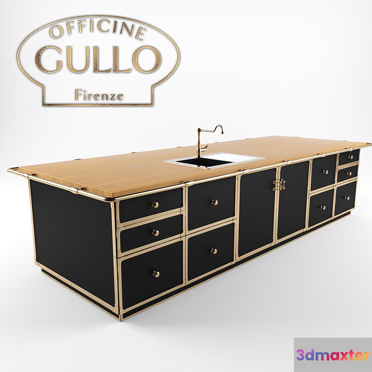 Kitchen island Officine Gullo - Antiques of the future