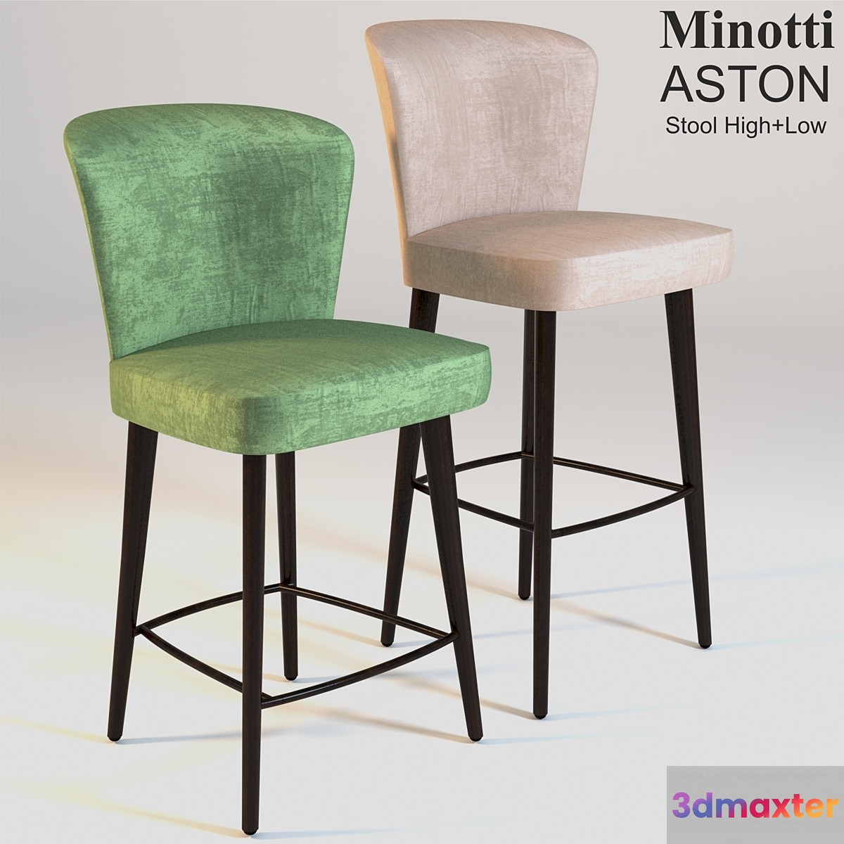 Minotti ASTON STOOL HIGH + LOW