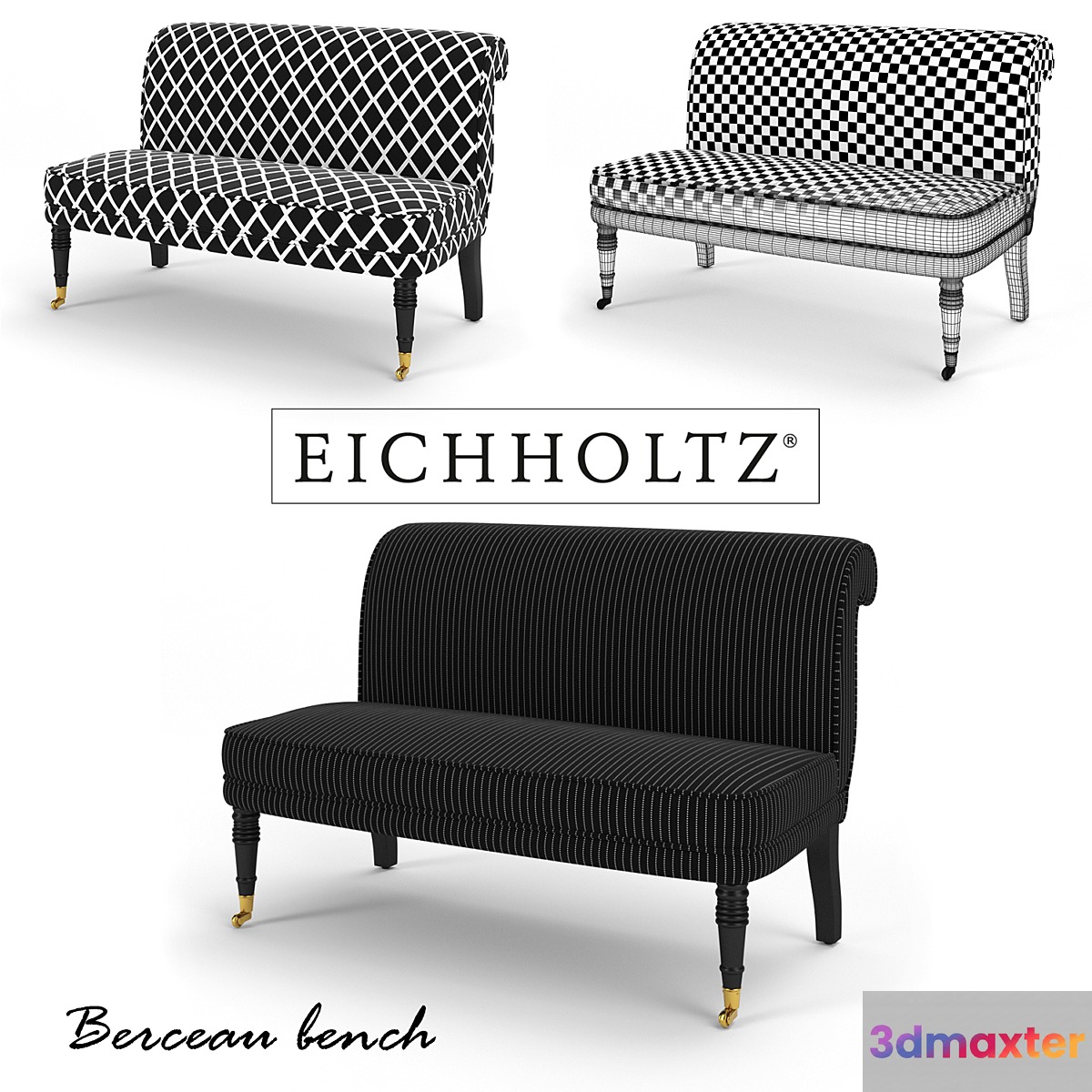 Eichholtz Berceau bench 3D Max