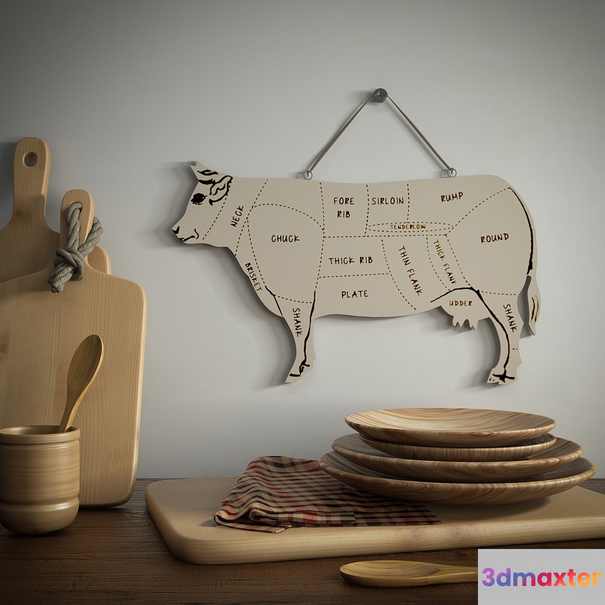 Wooden set for the kitchen - No.2