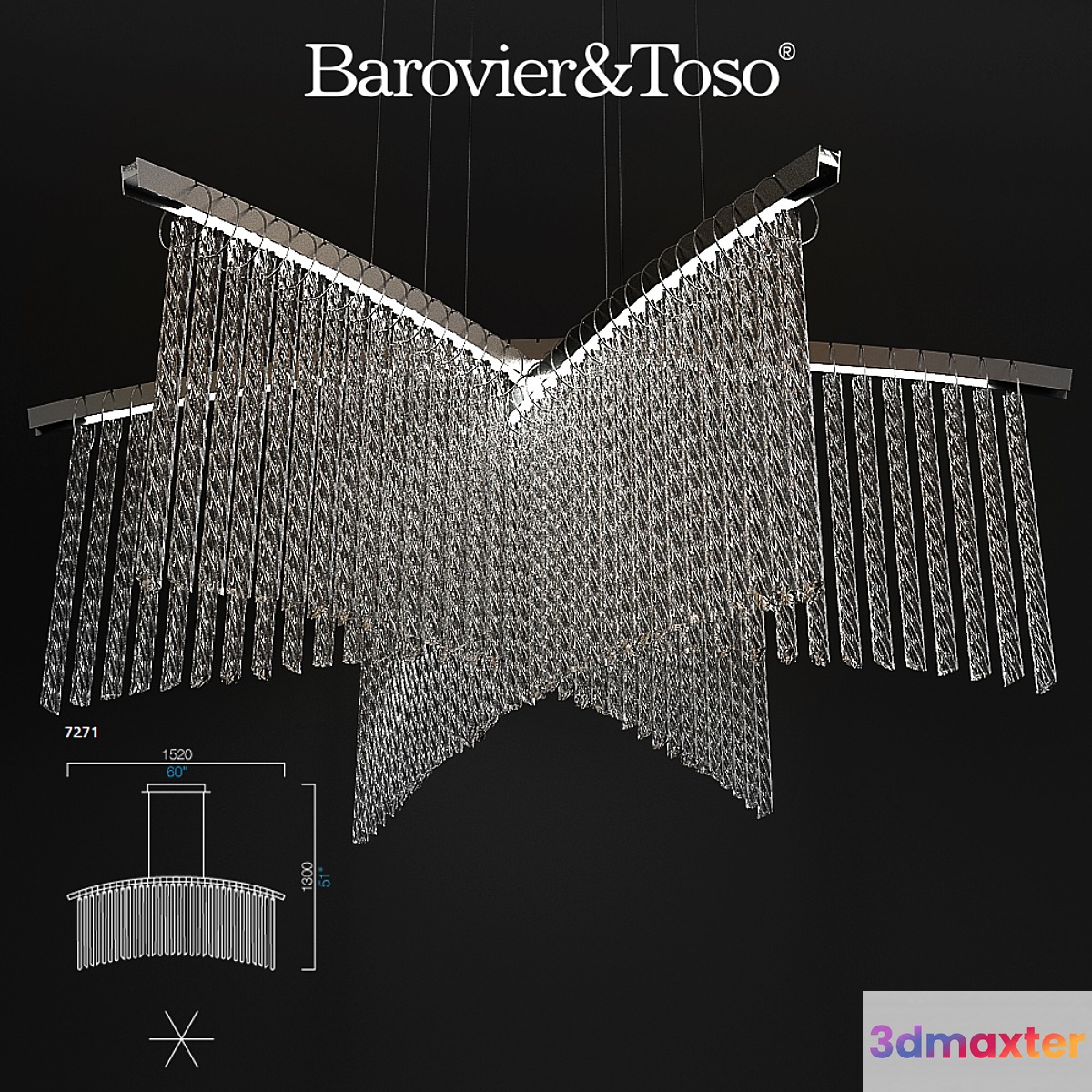 Barovier & toso Palmyra 3D Max