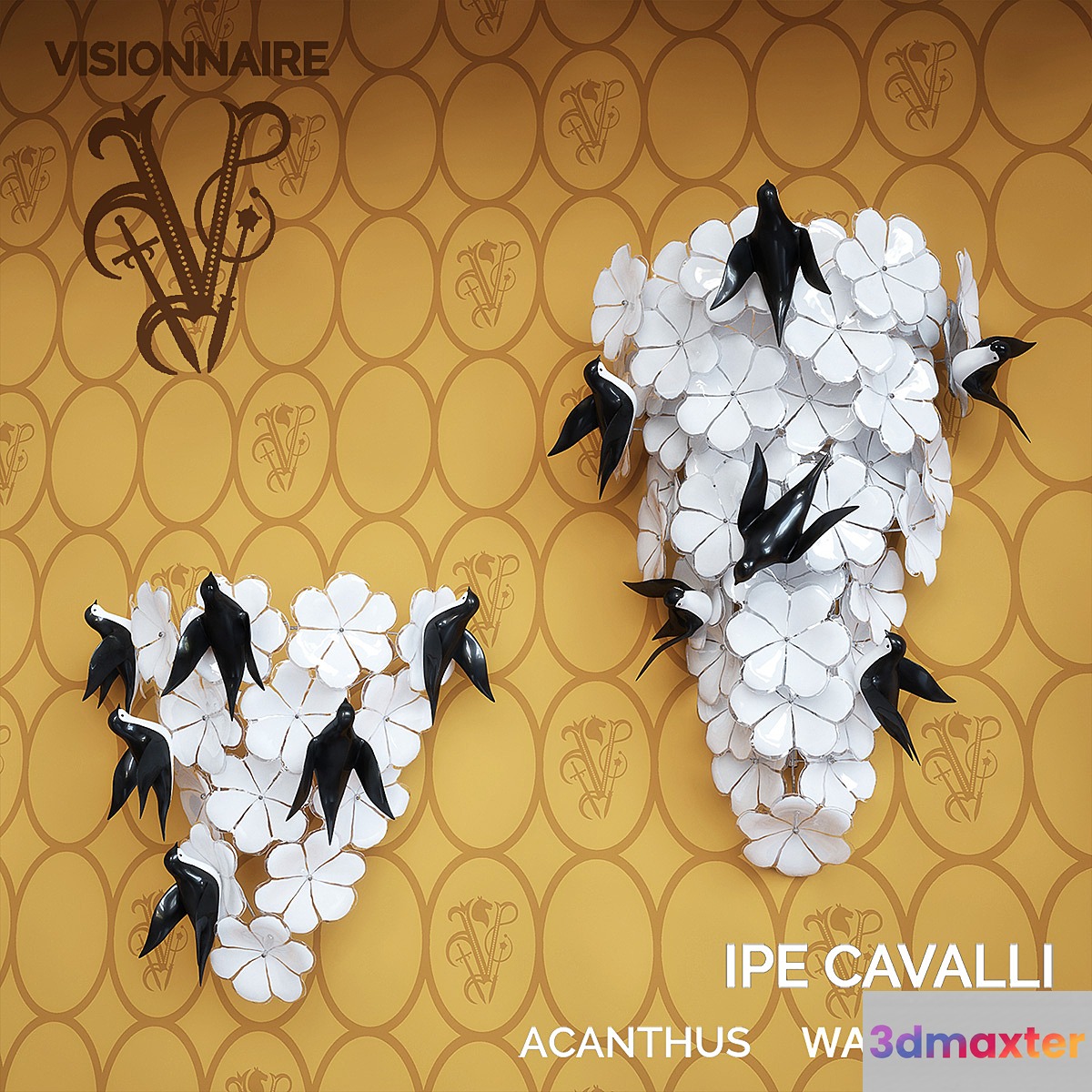 ACANTHUS WALL LAMP _ IPE CAVALLI _ VISIONNAIRE 3D Max
