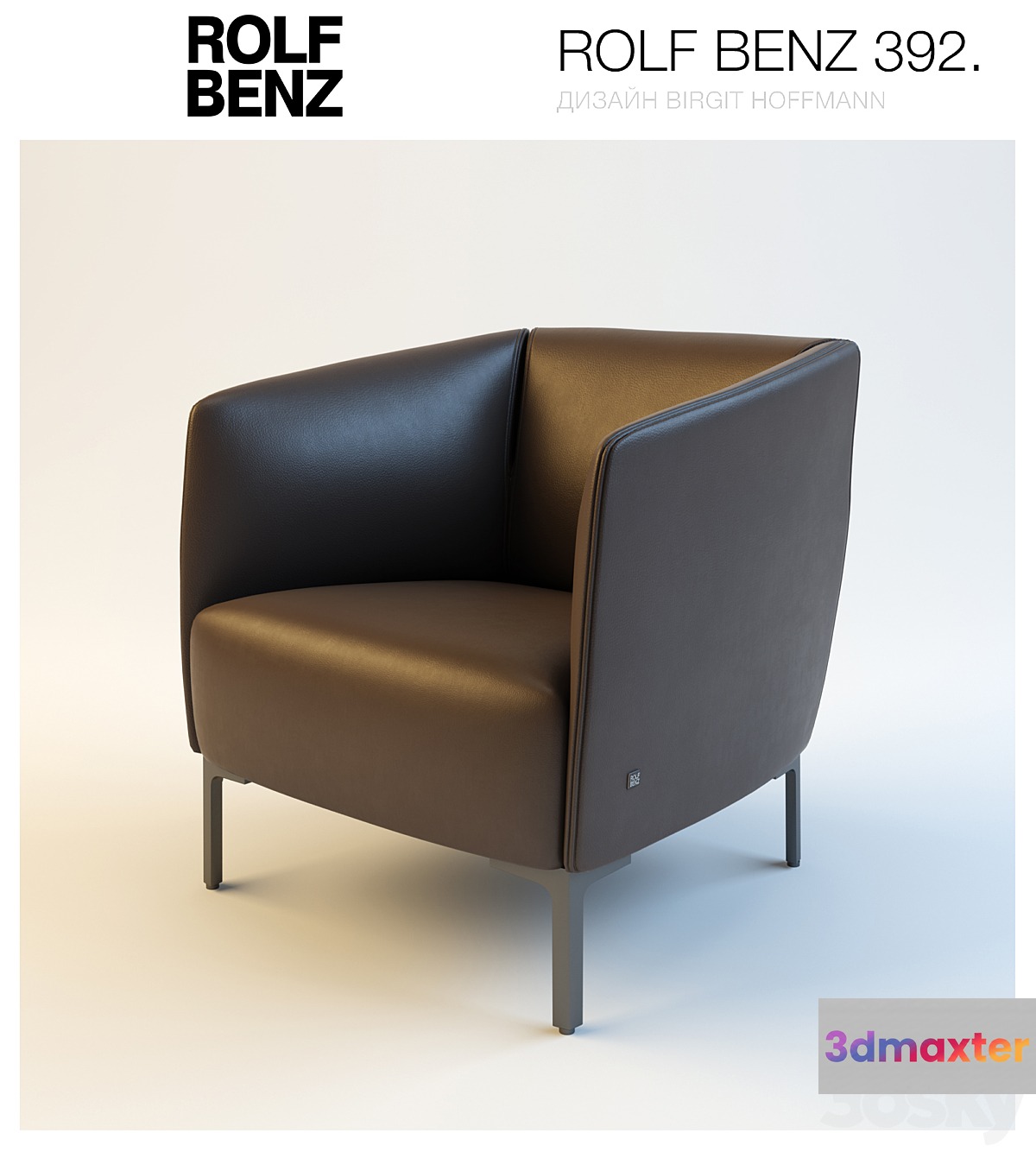 Armchair ROLF BENZ 392 3D Max