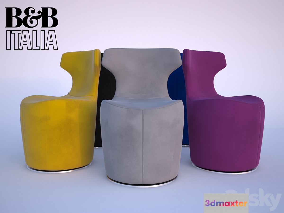 B & B Italia Mini Papilio chair 3D Max