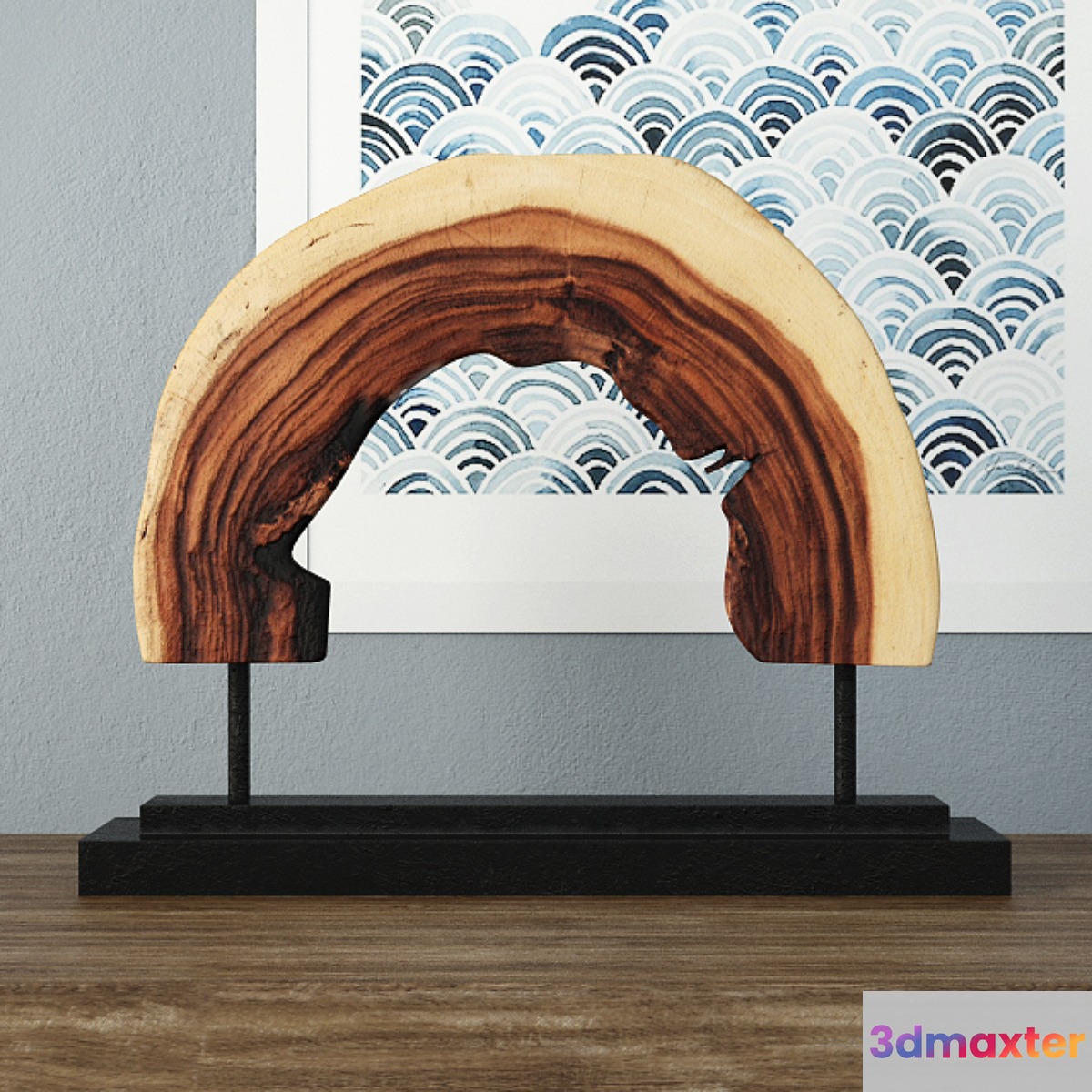 Wooden Decoration on Stand - No.3 3D Max