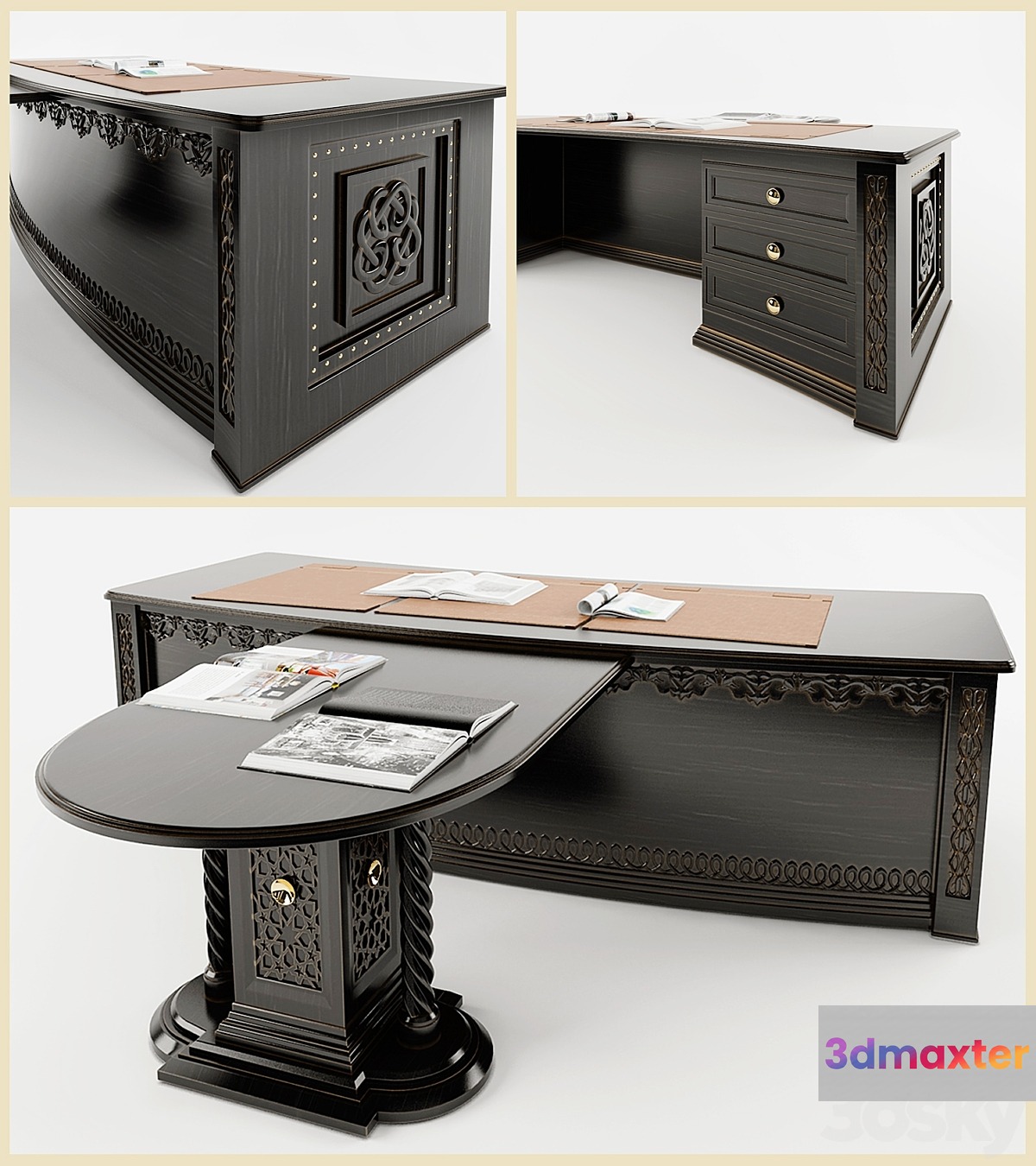 Desk Arabic 3D Max