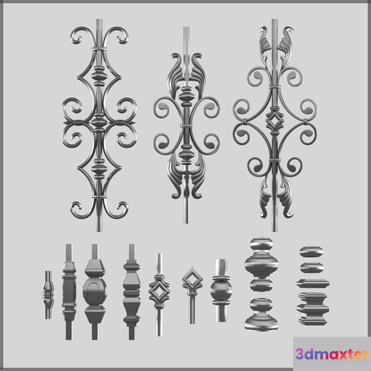 Forged elements. Part 2 3D Max