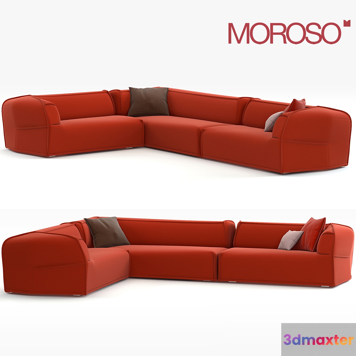 Corner sofa Moroso Massas 3D Max