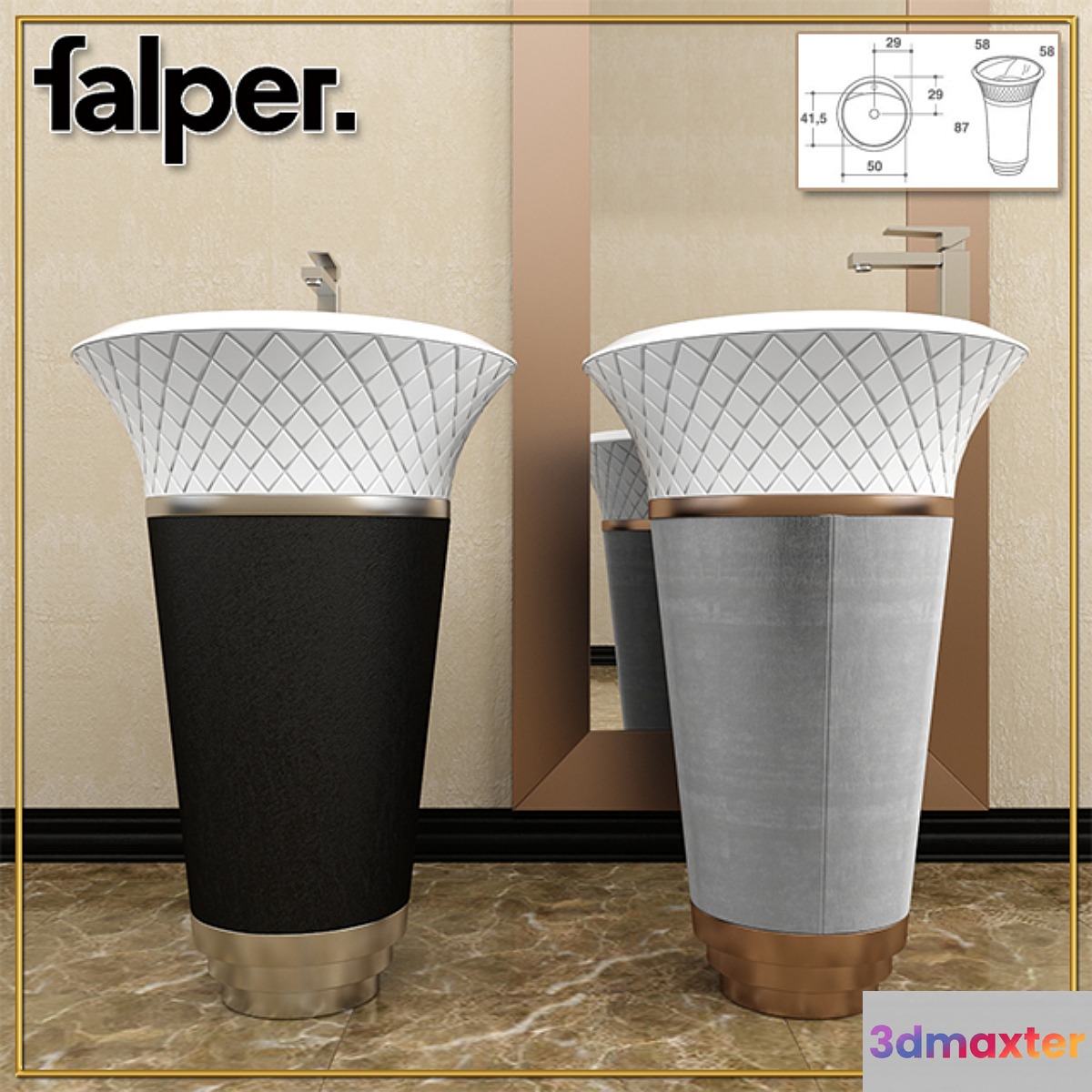 Sink FALPE collection George - No.2 3D Max