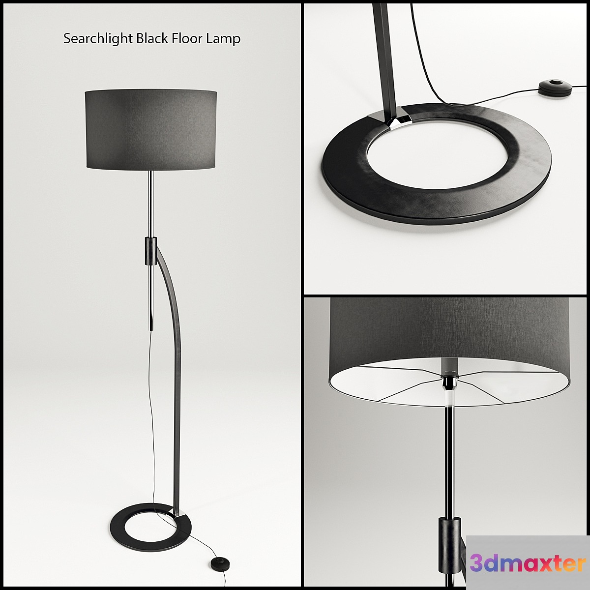 Searchlight Floor Lamp 3D Max