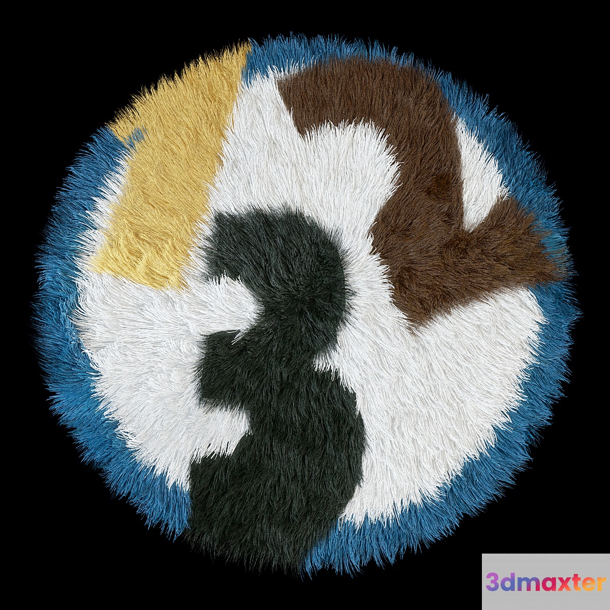 Children carpet round 1-2-3