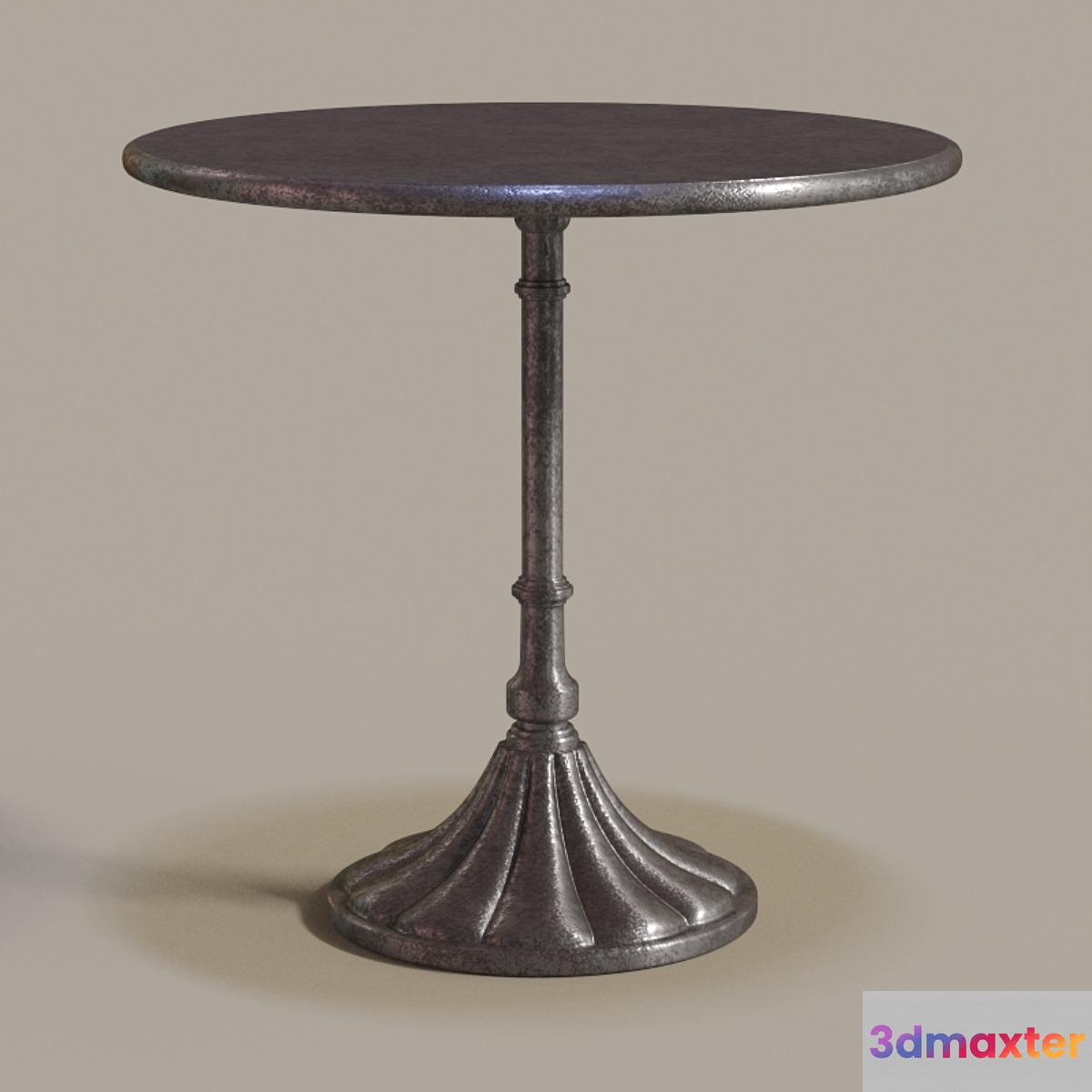 20th C. Chrysanthemum Brasserie Table 3D Max