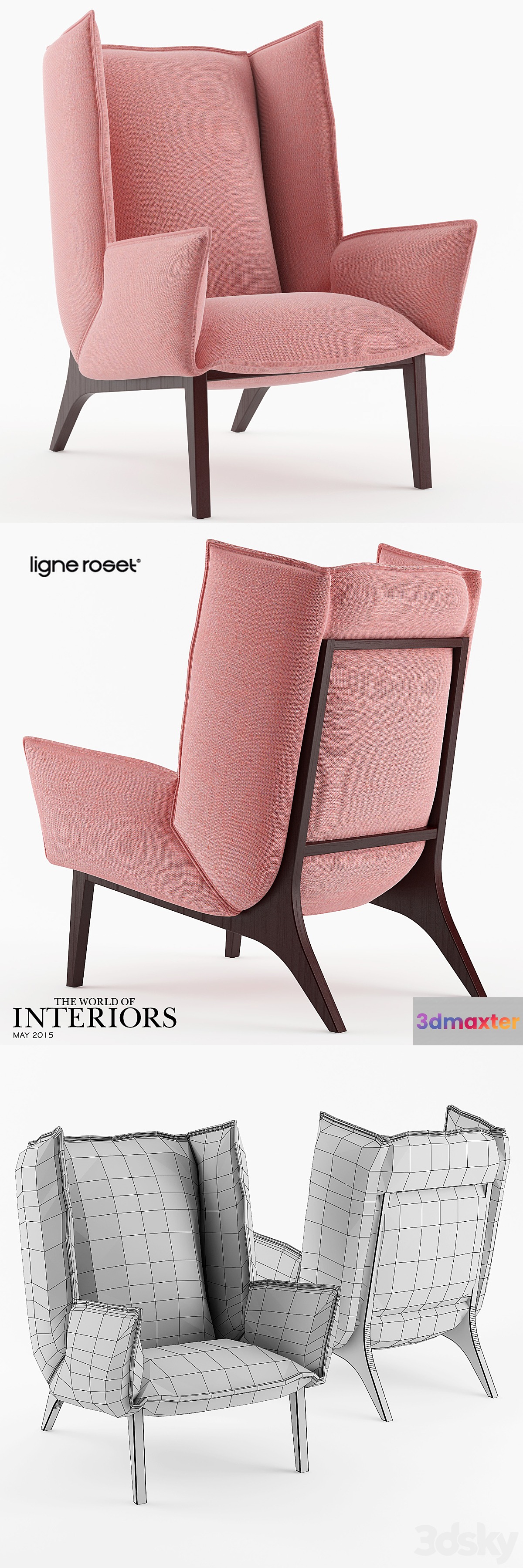 Ligne Roset Armchair 2015 3D Max