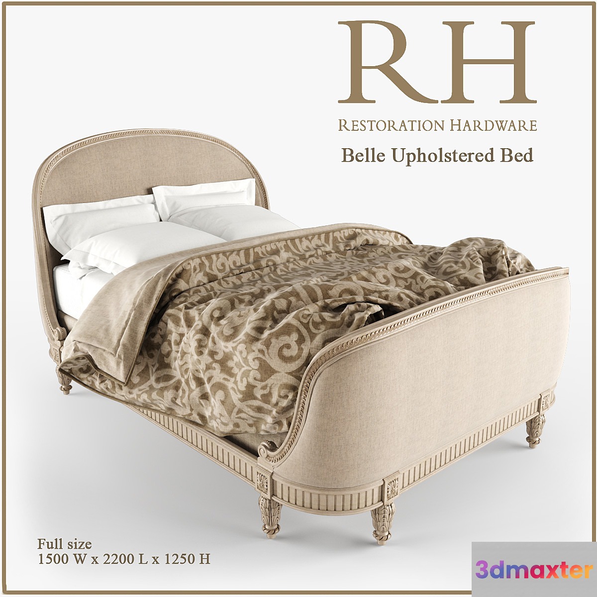 Bed Belle_RH 3D Max