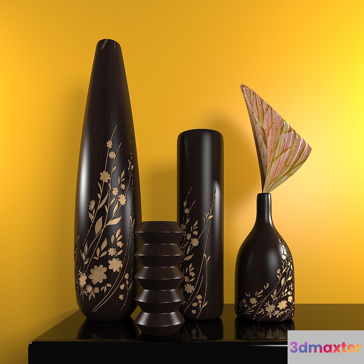 WOODEN VASE 3D Max