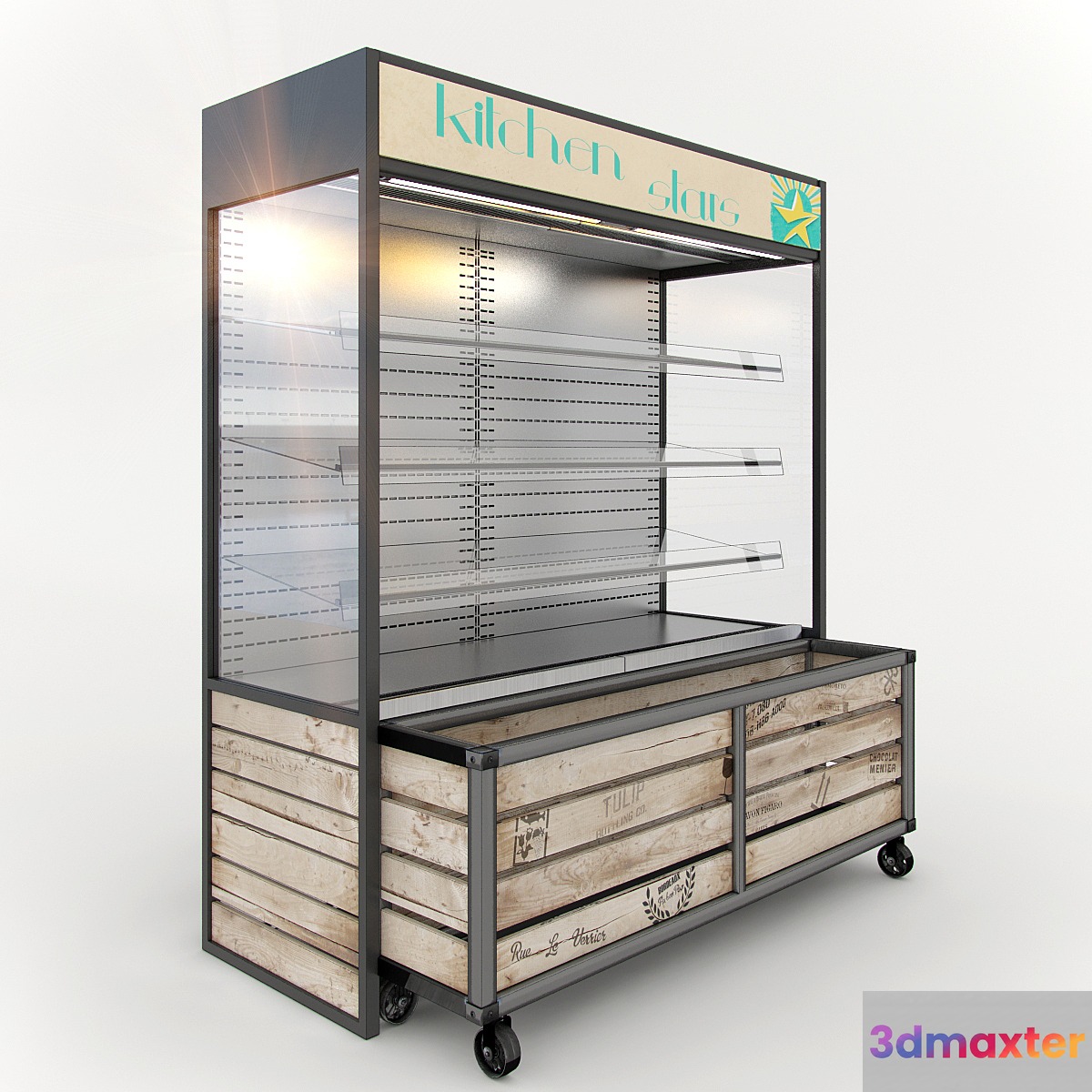Cooled Rack 3D Max
