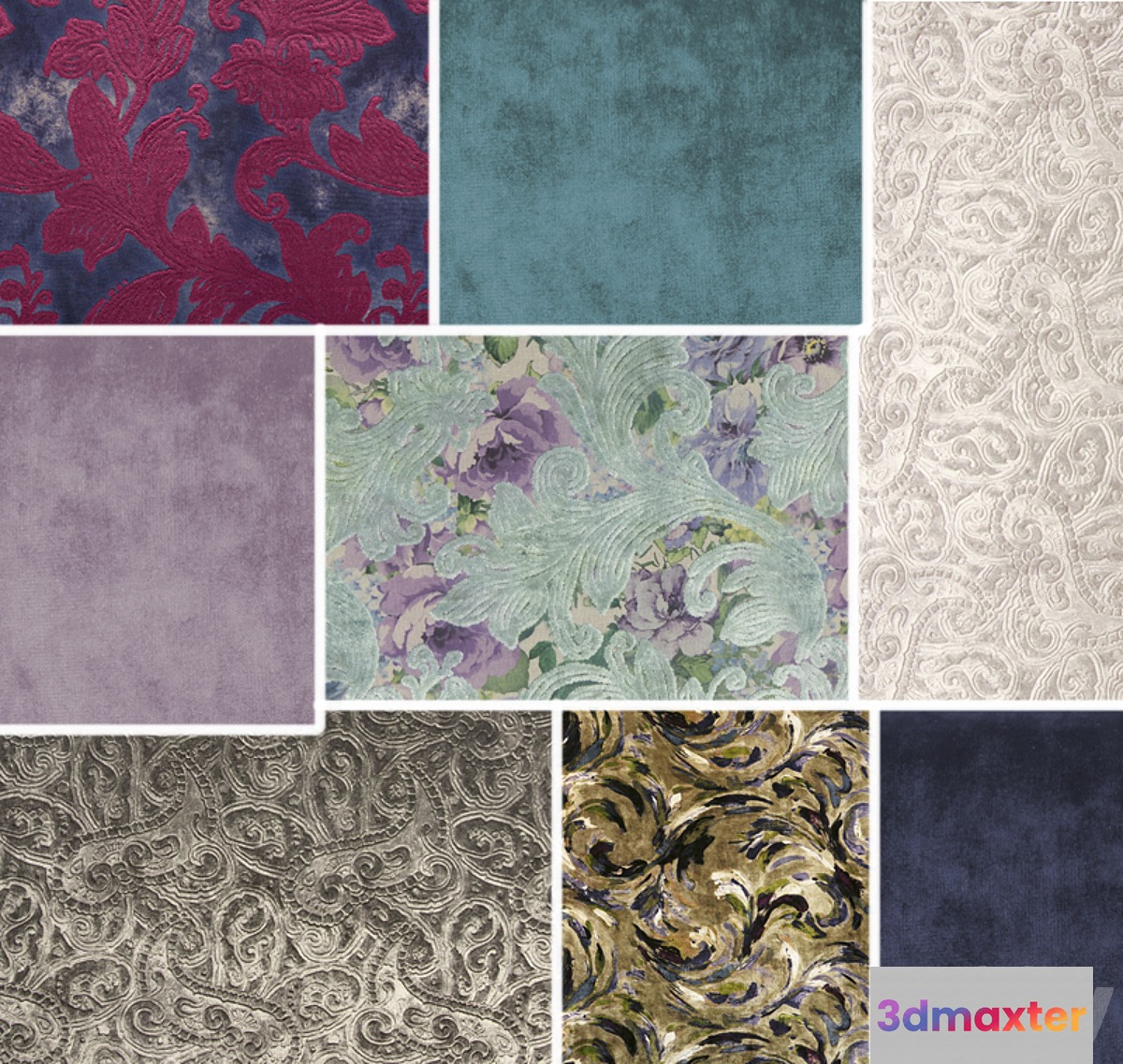 upholstery fabrics 3D Max