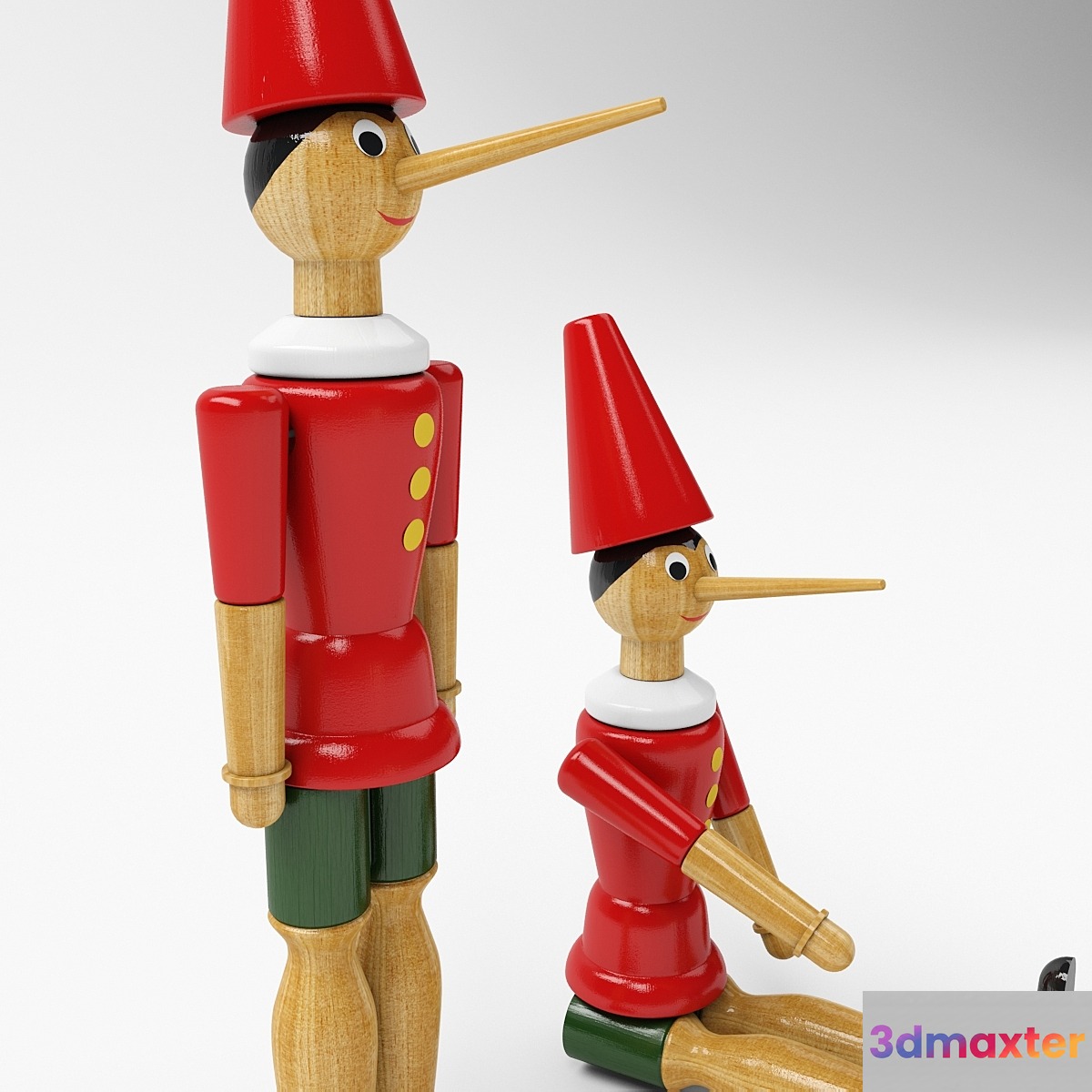 Toy Pinocchio 3D Max