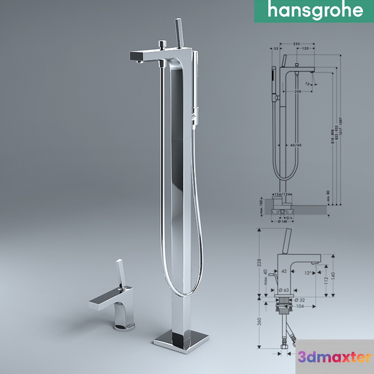 Hansgrohe Citterio 3D Max
