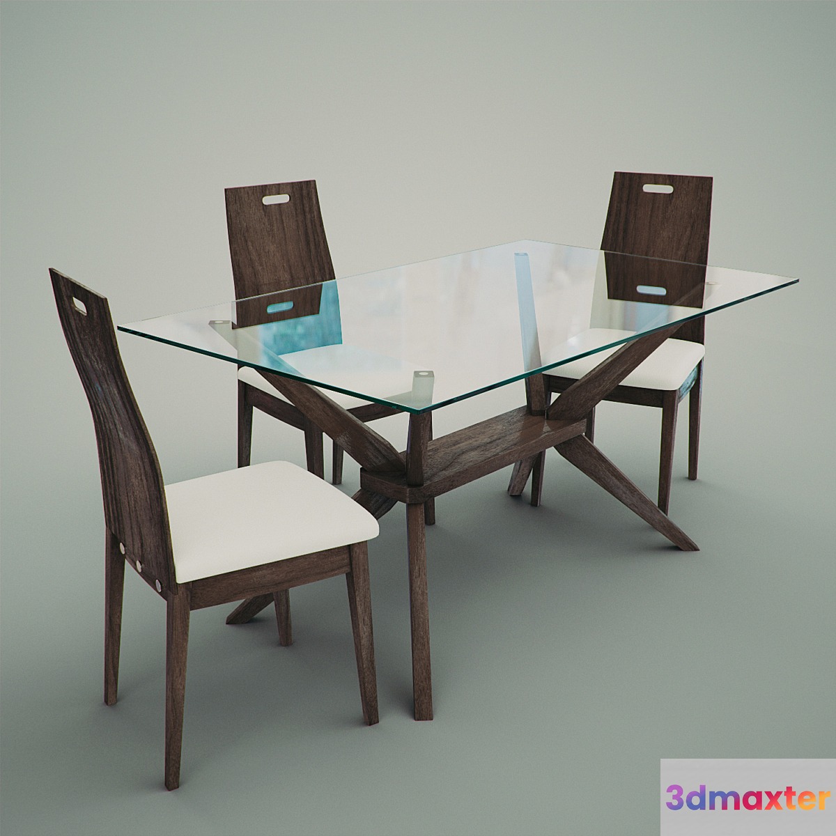 Magna 5-Piece Dining Set with Haline Chairs