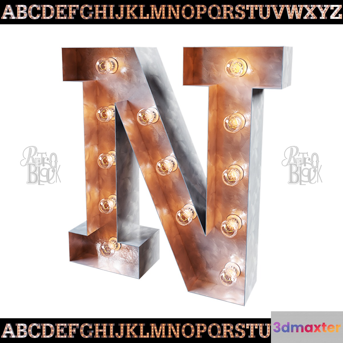 Alphabet (EN) RETROBLOCK