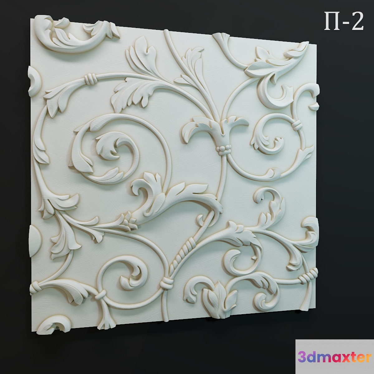 Wall panel P-2 3D Max