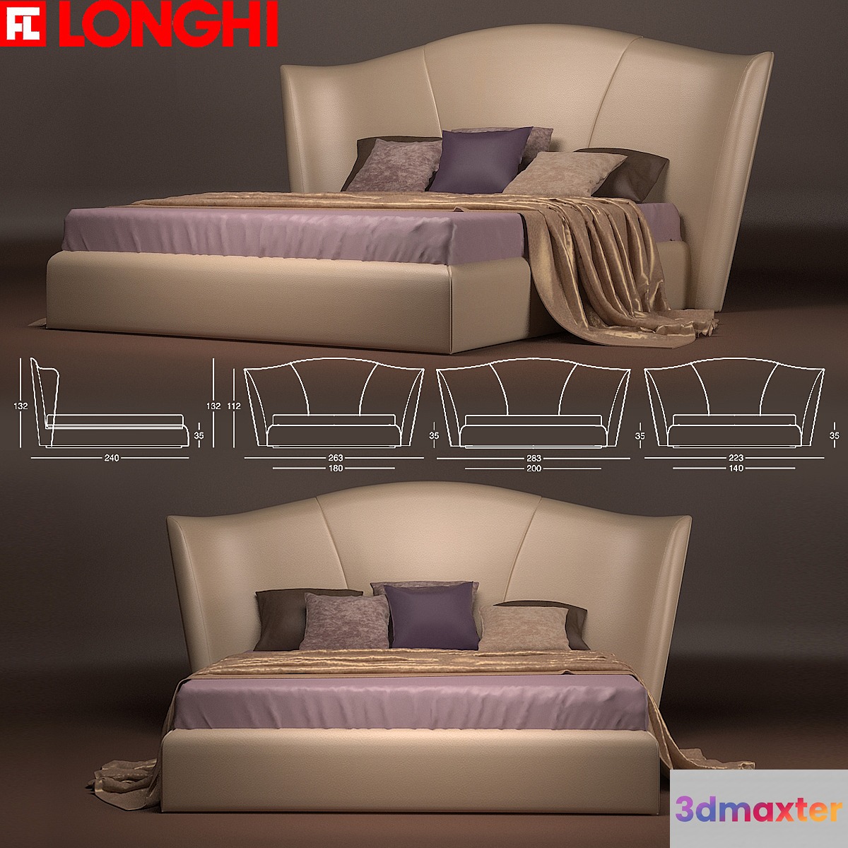 Bed Heron Longhi
