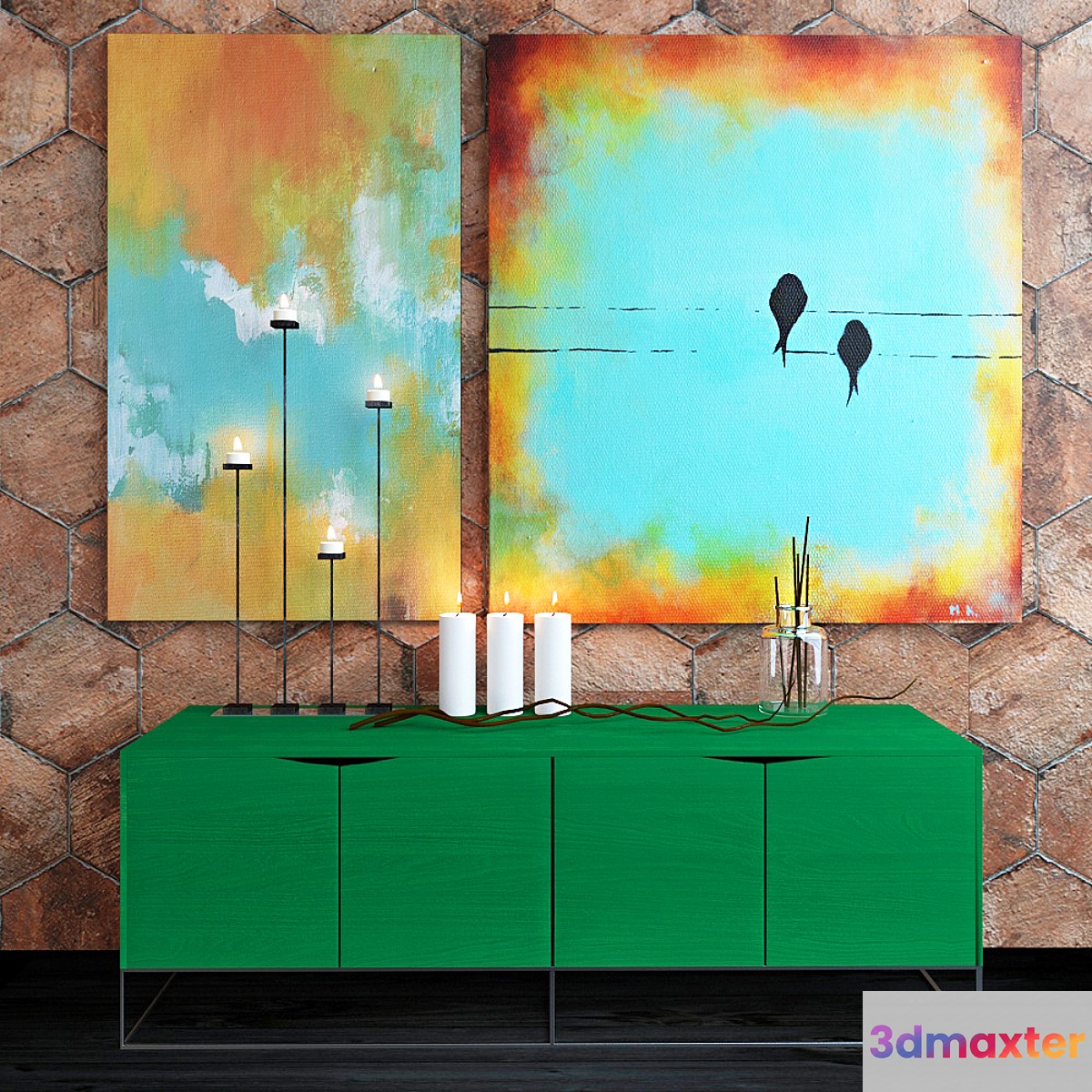 Decorative set 3D Max