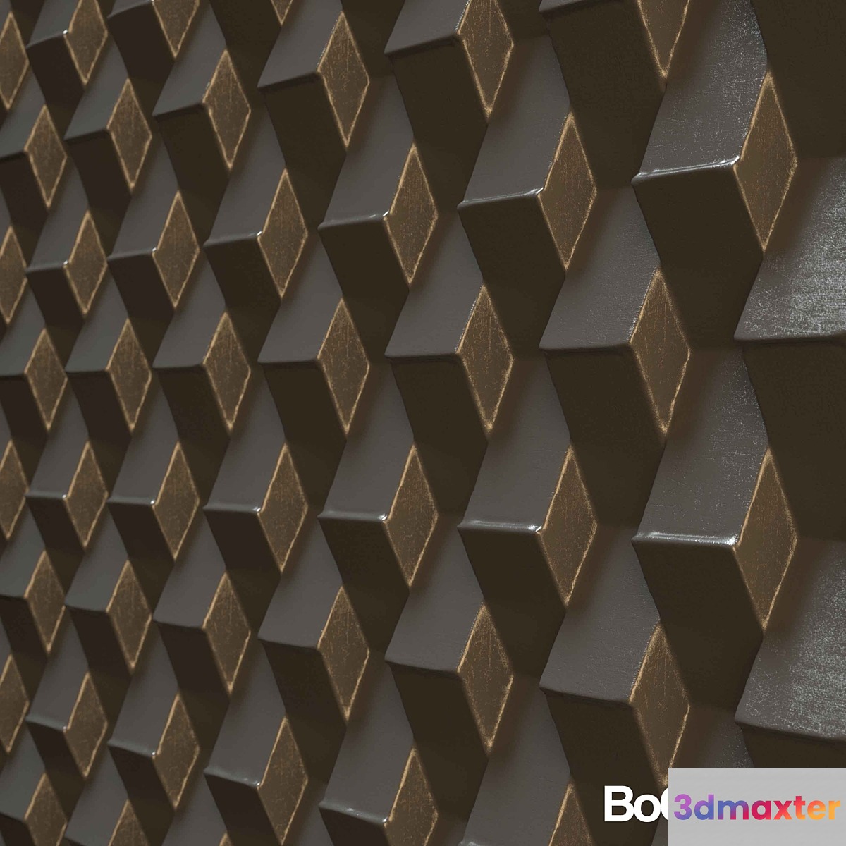 Decorative wall panel 'Wave'