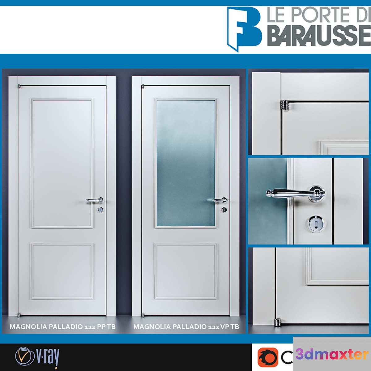 Barausse doors - No.10 3D Max