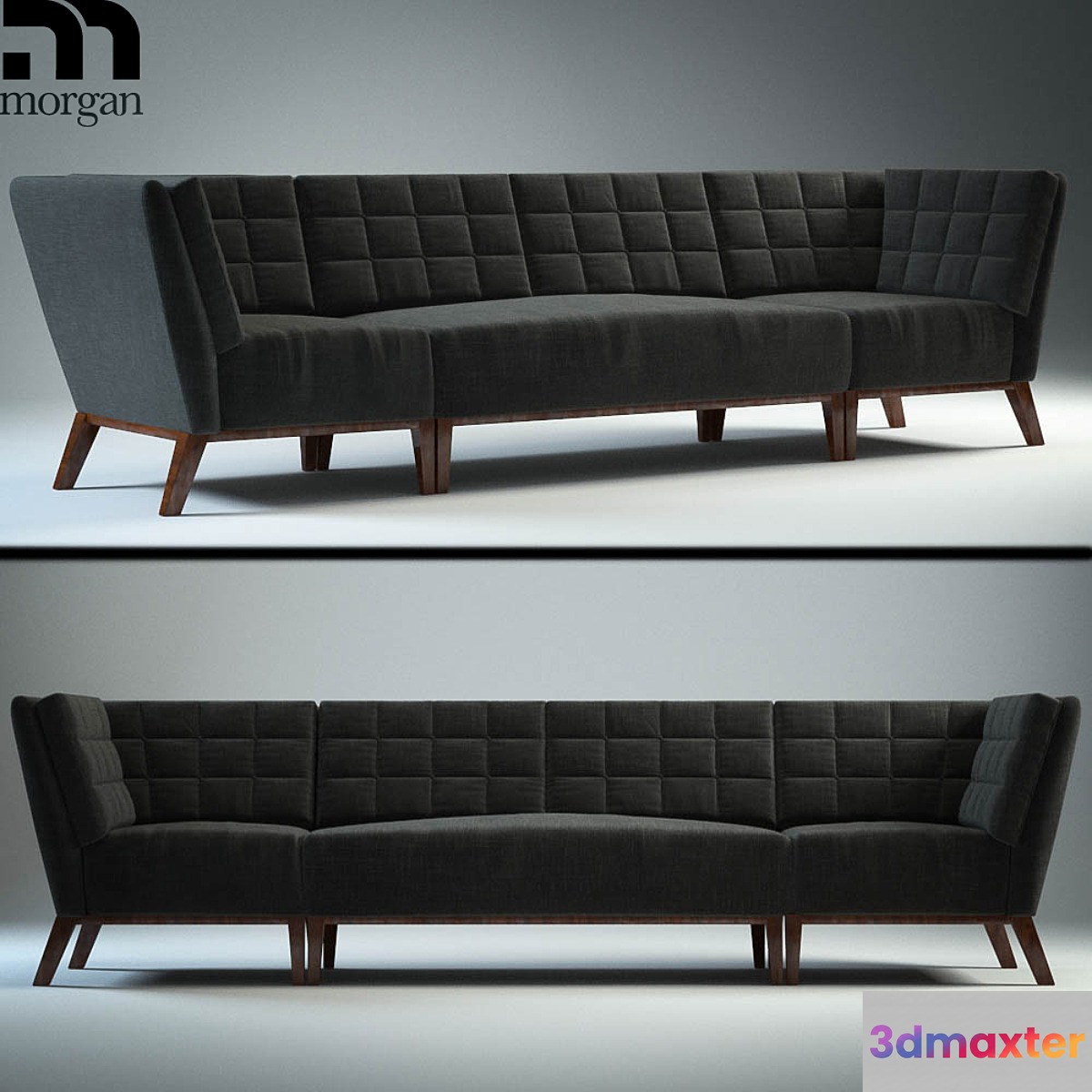Hampton sofa 3D Max