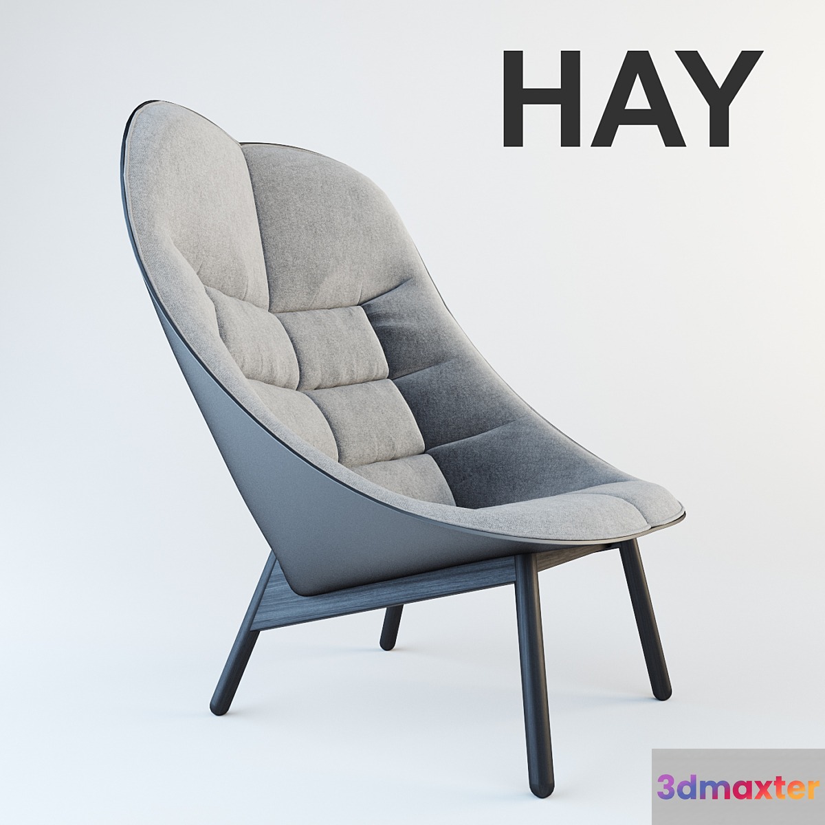 HAY Uchiwa Lounge Chair 3D Max